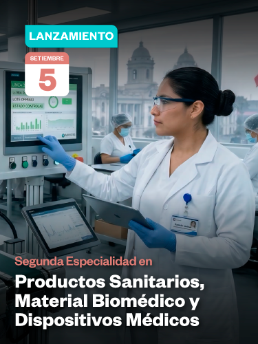 Segunda Especialidad en Productos Sanitarios, Material Biomédico y Dispositivos Médicos